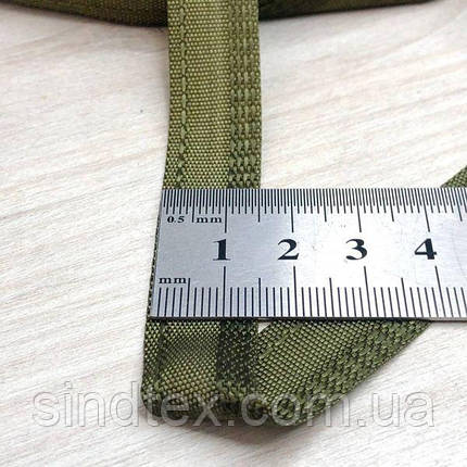 Тесьма брючная15 мм - хакі, фото 4