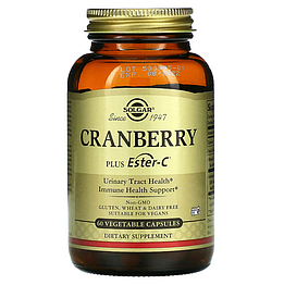 Cranberry Plus Ester-C Solgar 60 капсул