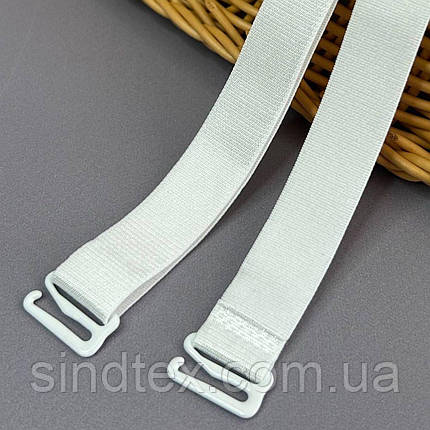 15 мм комплект бретельок для білизни - білий, фото 2