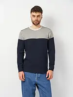 Джемпер мужской Springfield 34223-11 S Темно-синий/Серый (8413391379761)