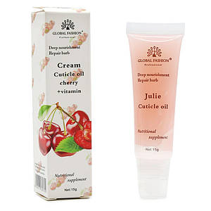 Зволожувальний крем для кутикули Global Fashion Вишня, 15 гр