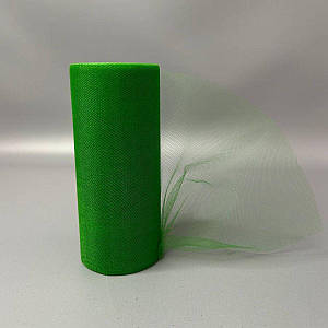 Фатин у рулонах 15см, моток 20м - травянистий