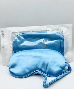 Шовкова маска для сну, Блакитна