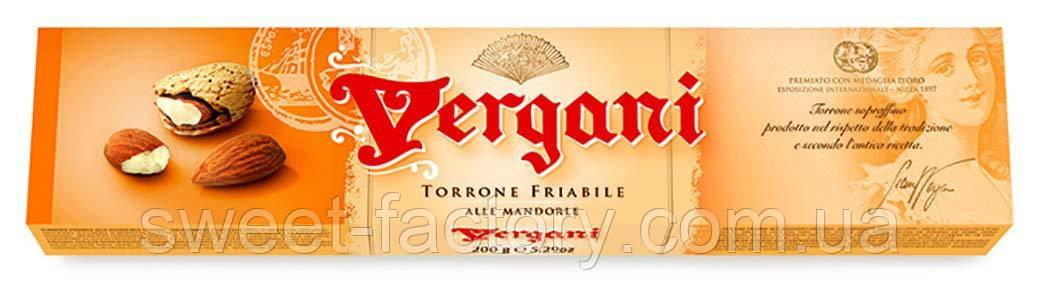 Нуга Vergani Almond Nougat Candy Bars 100g, фото 1