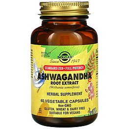 Ashwagandha Root Extract Solgar 60 капсул
