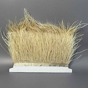 50 см - Пір'я страуса на стрічці 8-10 см - світлий бежевий