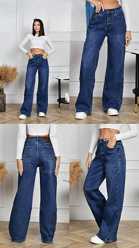 Невероятные женские джинсы на флисе, ткань "Джинс" 46, 48, 50, 52, 54 ...