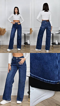 Неймовірні жіночі джинси на флісі, тканина "Джинс" 42, 44, 46, 48, 50, 52 розмір 42, фото 1