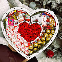 Подарунок для дівчини, Подарунки для дружини, Солодкий бокс, Подарунковий бокс зі солодощами