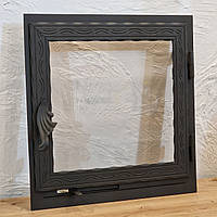 Пічні дверцята зі склом h420*400мм і піддувом Hetta Mia