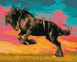 Картини по номерах акрил. "Веселий мустанг" 40х50 см NoKHO4339/Ідейка/