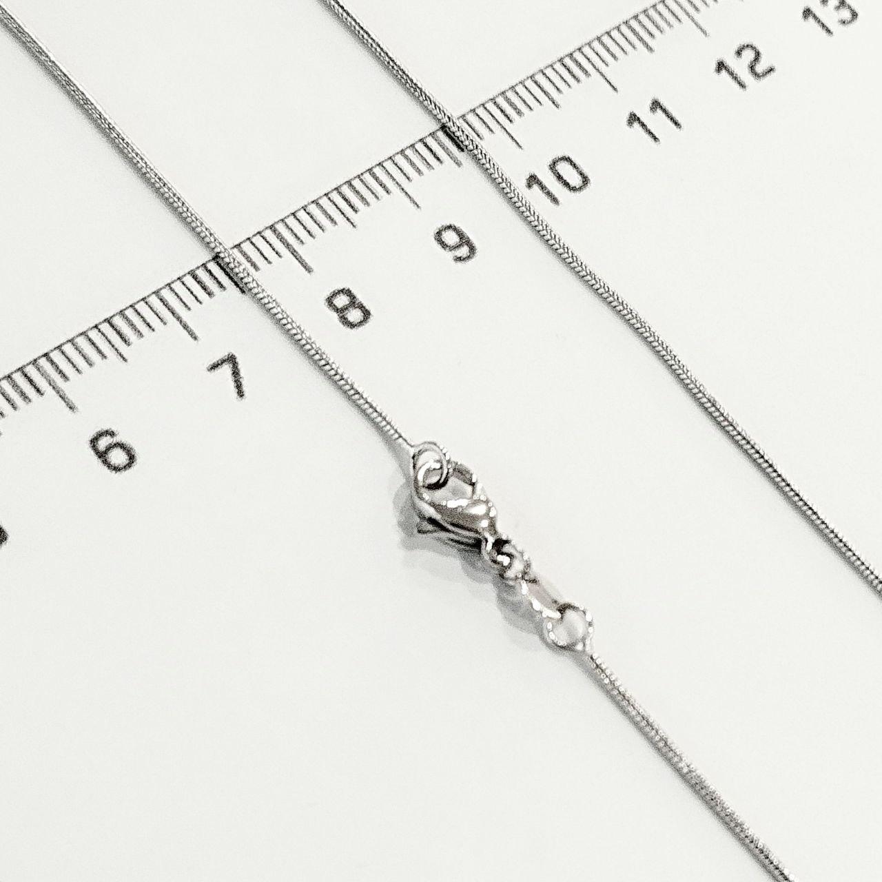 Ланцюжок " Снейк" родій 0,1/45 см (Медичне золото), фото 1