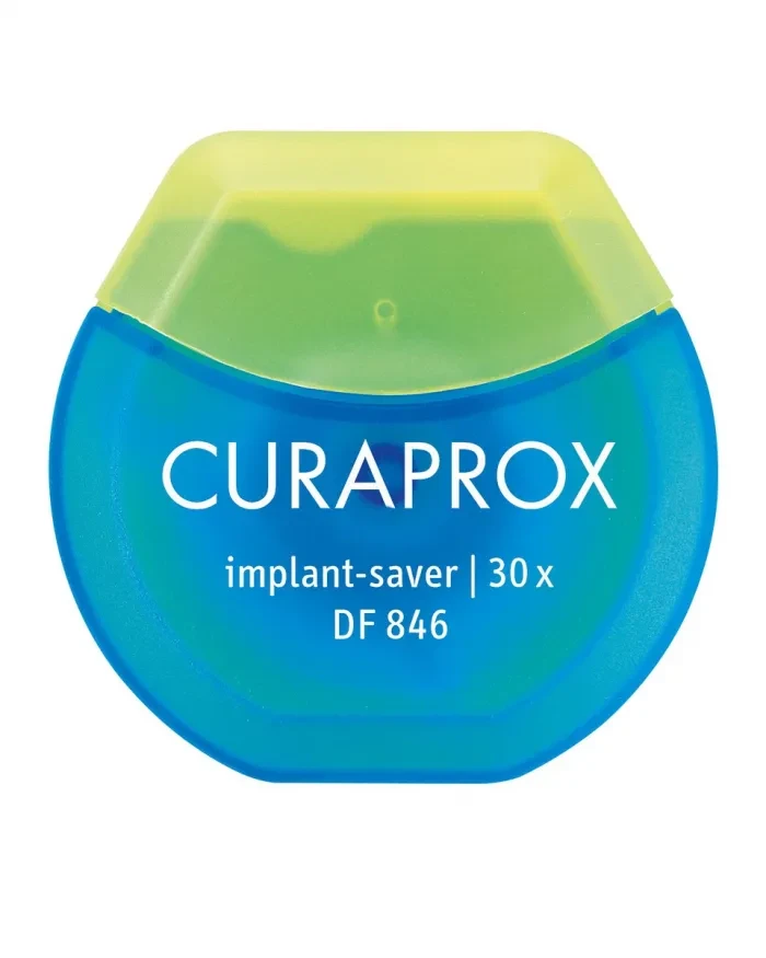 Нитка міжзубна для догляду за імплантами Curaprox DF 846 Implant-saver, 30 м