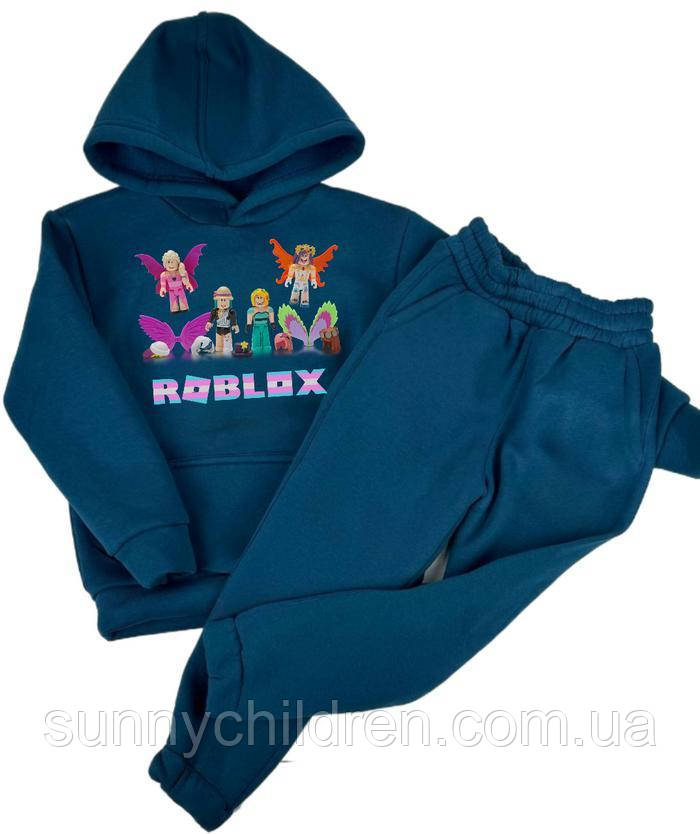 Дитячий костюм Roblox Celebrity Collection для дівчаток, худі та штани, теплий фліс