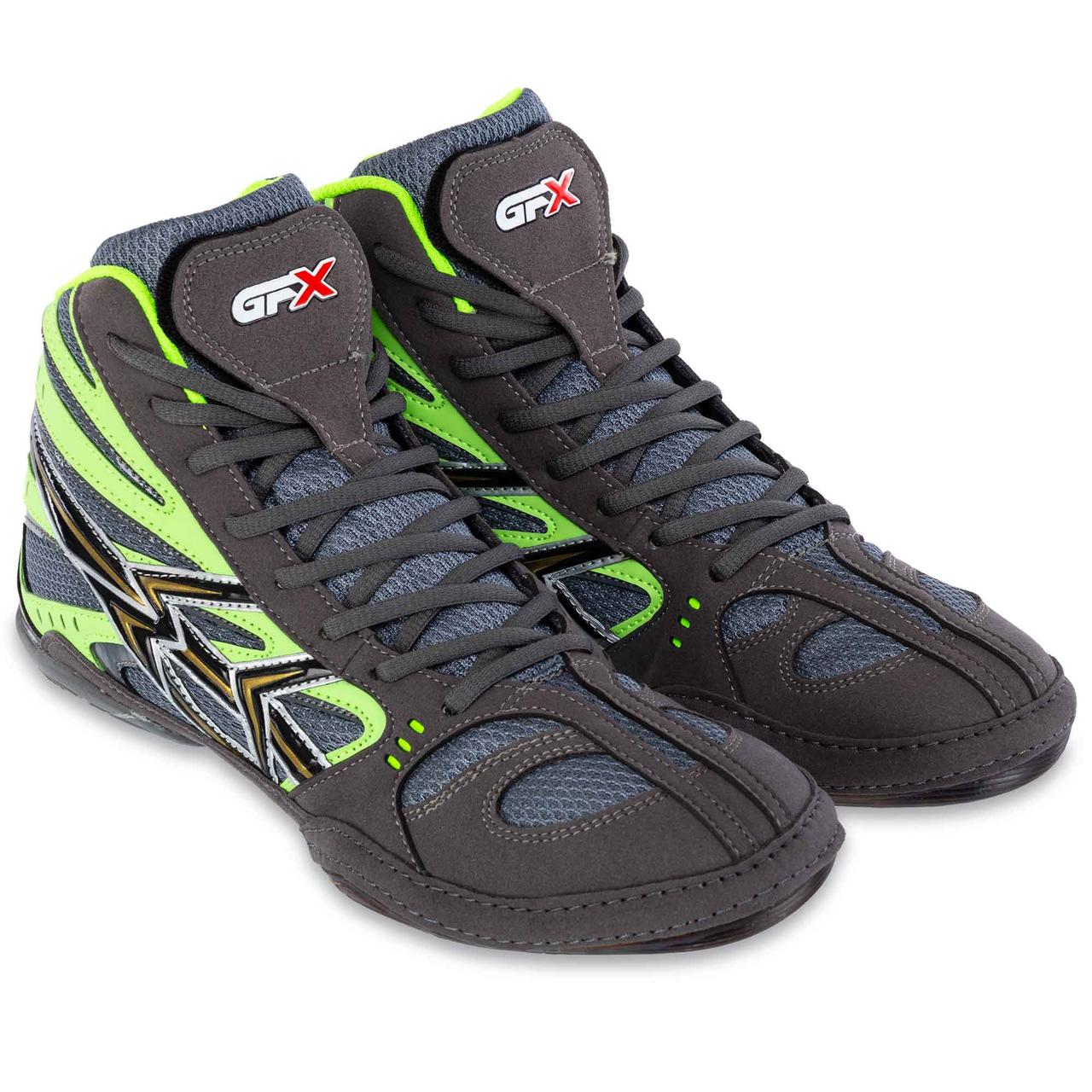 Борцівки GFX GF-907 розмір 44 сіро-салатовий, фото 1