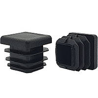 Заглушка на квадратну трубу 20х20 пластикова