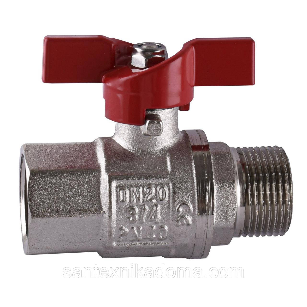 Кран кульовий прямий SELBA 3/4″ ЗВ КБ SL1508 Німеччина