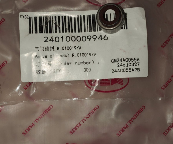 Сальник клапана R.010019YA  240100009946
