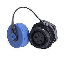 Роз'єм герметичний IP68. SP13 Гнездо- 5pin (L-KLS15-W13A2-05)