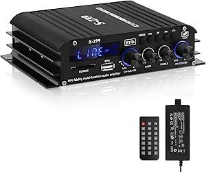 Підсилювач звуку для домашніх колонок S-299. Bluetooth 5.0, ресивер для домашніх колонок
