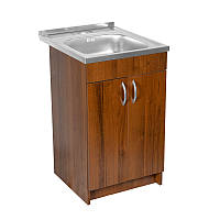 Тумба з мийкою 50х50 Горіх Лісовий для кухні з сифоном