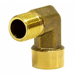 Кут для труб з'єднувальний Valve J.G. 1/8 дюйма внутрішнє зовнішнє різьблення латунний