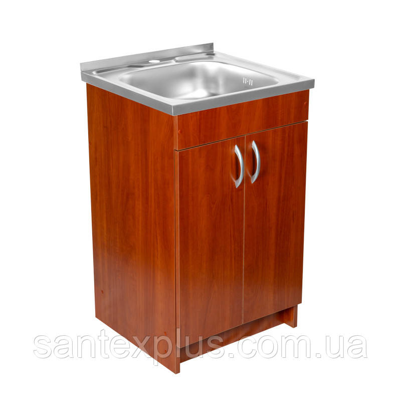 Тумба з мийкою 50х60 Яблуня для кухні з сифоном, фото 1