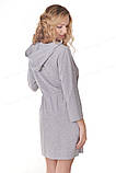 Халат для вагітних та годування 25004 сірий меланж, фото 2