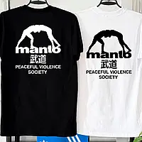 Футболка MANTO Society - Кофта Манто - Чорний / Білий