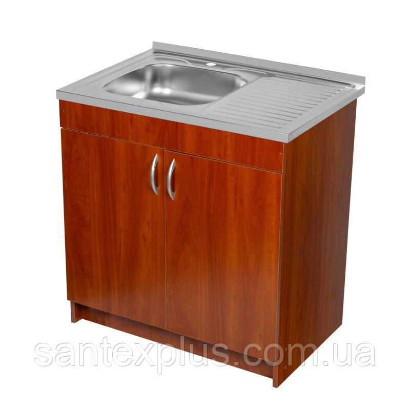 Тумба з мийкою 80х60 ліва Яблуня для кухні з сифоном