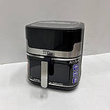 Аерофритюрниця Гриль + 2 Тіні на 12 л з потужністю 4200 Вт сенсорна аерофритюрні мультипіч, фото 4