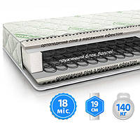 Матрац посилений ортопедичний Комфорт Хард ЕММ 140х200х19 см пружинний