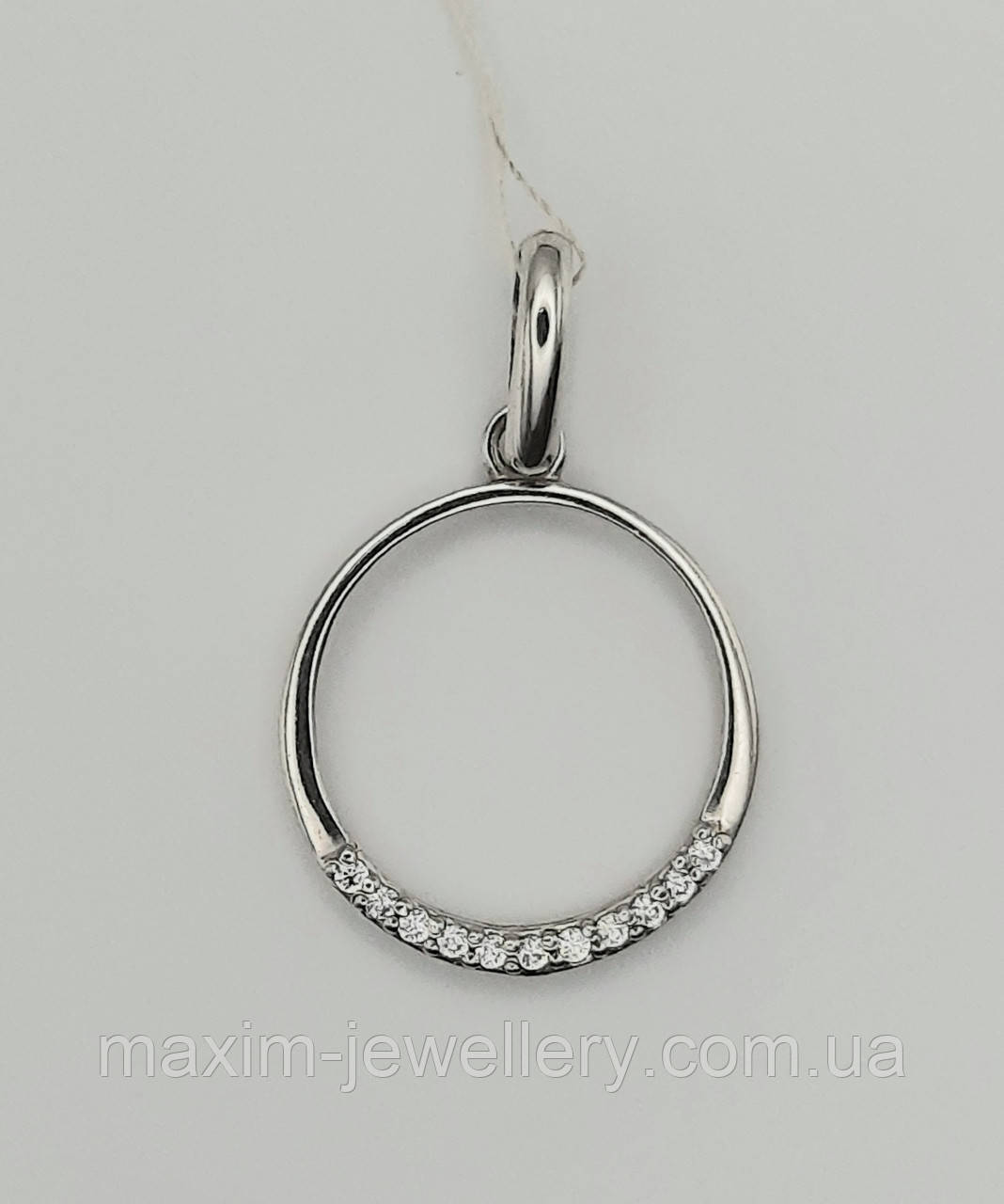 Підвіска зі срібла з куб.цирконієм, фото 1