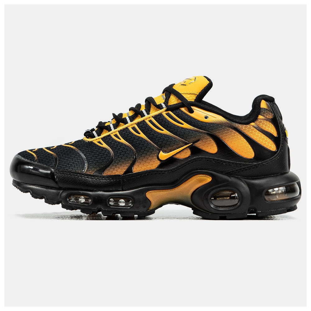 Чоловічі кросівки Nike Air Max TN Plus Yellow Black, жовто-чорні кросівки найк аір макс тн плюс