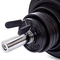 Штанга пряма зі сталевими дисками Zelart TA-7232 довжина-2,18м 50мм 140кг Код TA-7232, фото 5