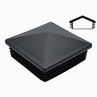 Заглушка на квадратну трубу 40х40 піраміда