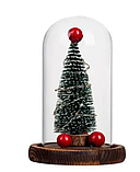 Новорічний нічник ялинка в колбі з гірляндою Різдвяний декоративний світильник, фото 4