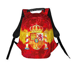Рюкзак антикрадій з принтом «Іспанія. Spain. Coat of arms of the country» 34х45х17 см
