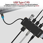 Концентратор (USB-хаб) Promate PrimeHub USB-C Grey (primehub-go.grey), фото 4