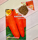 Насіння моркви сорт Карлена Пізньостиглий 500 шт, фото 4