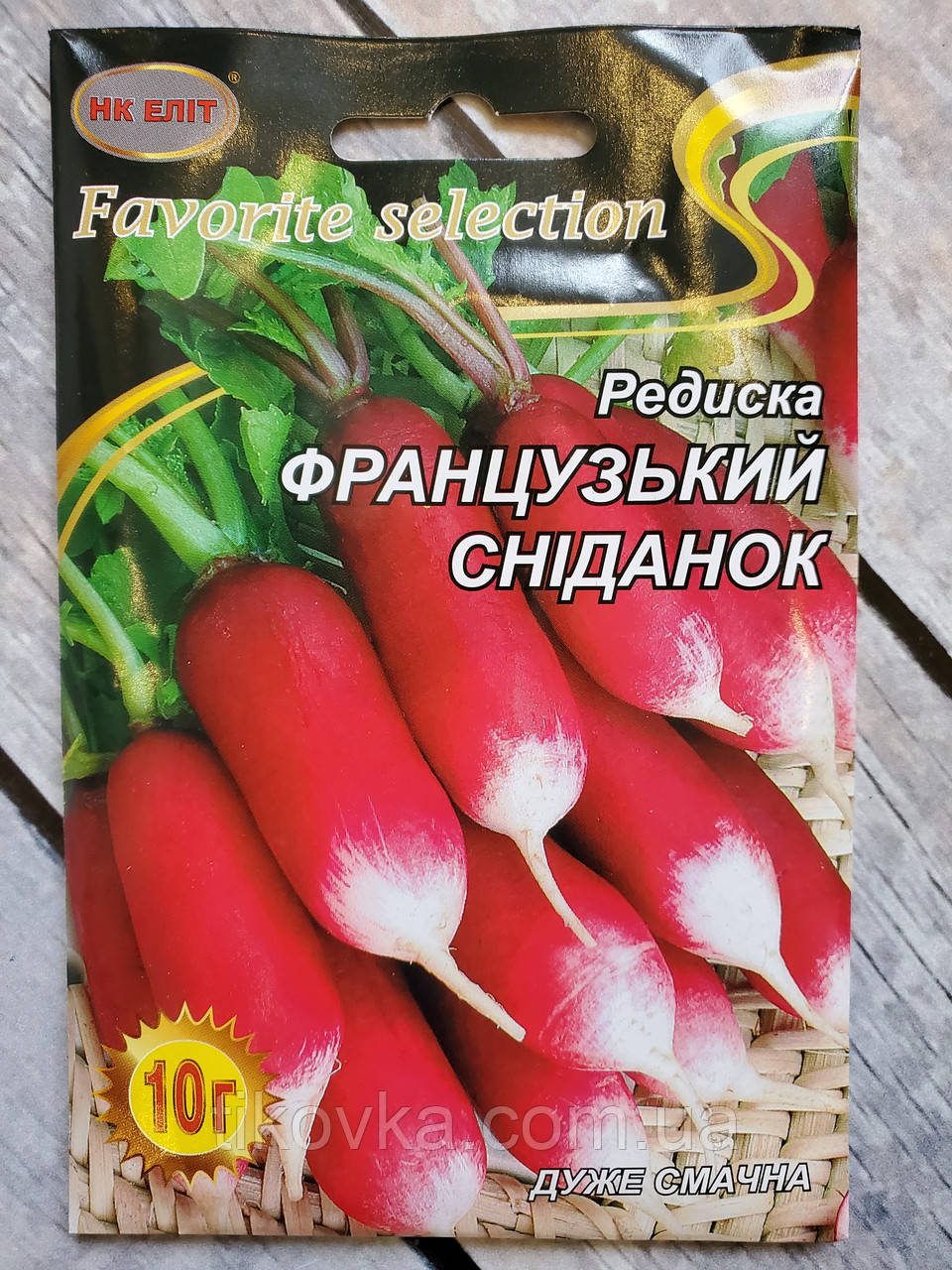 Насіння редьки сорт Французький Сніданок Ранньостиглий 10 г НК Еліт