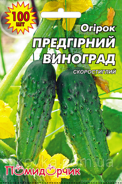 Насіння огірків сорт Предгірний Виноград Ранньостиглий 100 шт