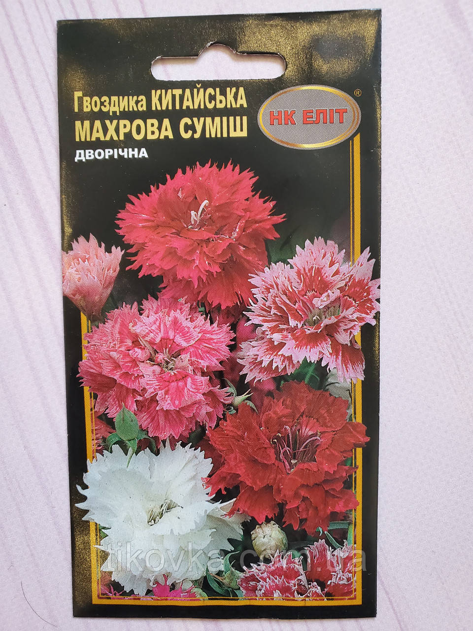 Насіння квітів Гвоздика Китайська махрова суміш 0,5 г НК ЕЛІТ