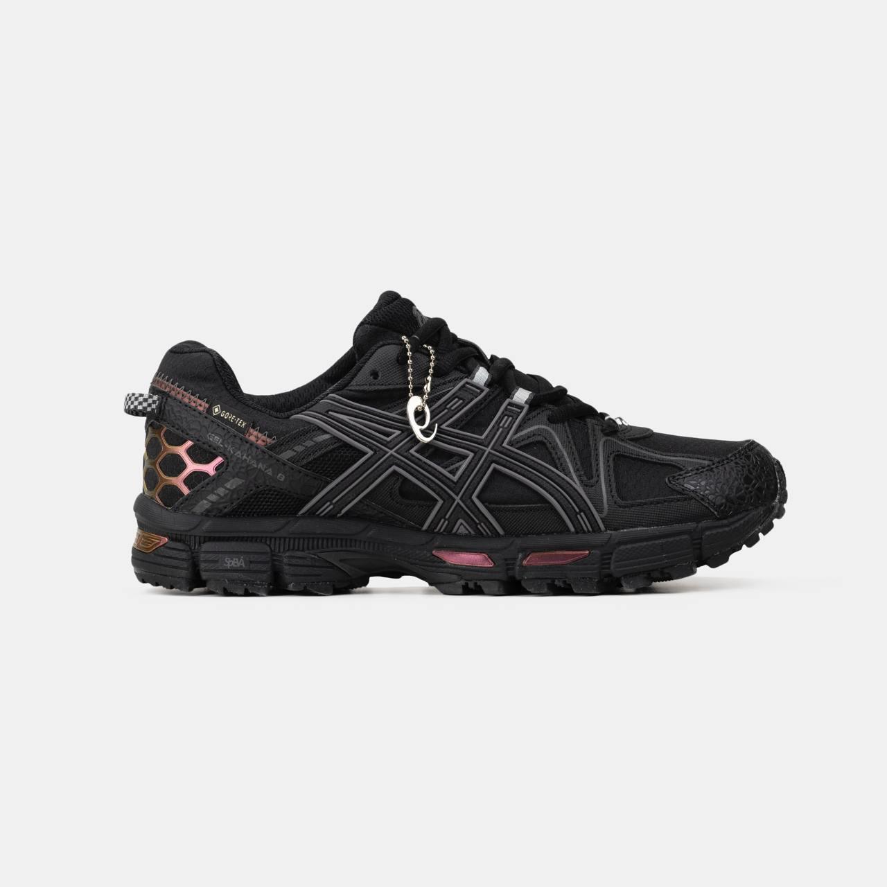 Кросівки чоловічі чорні зимові Asics Gel-Kahana 8 GORE-TEX Black Gold Rose Winter Fur (18176), фото 1