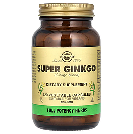 Super Ginkgo Solgar 120 капсул