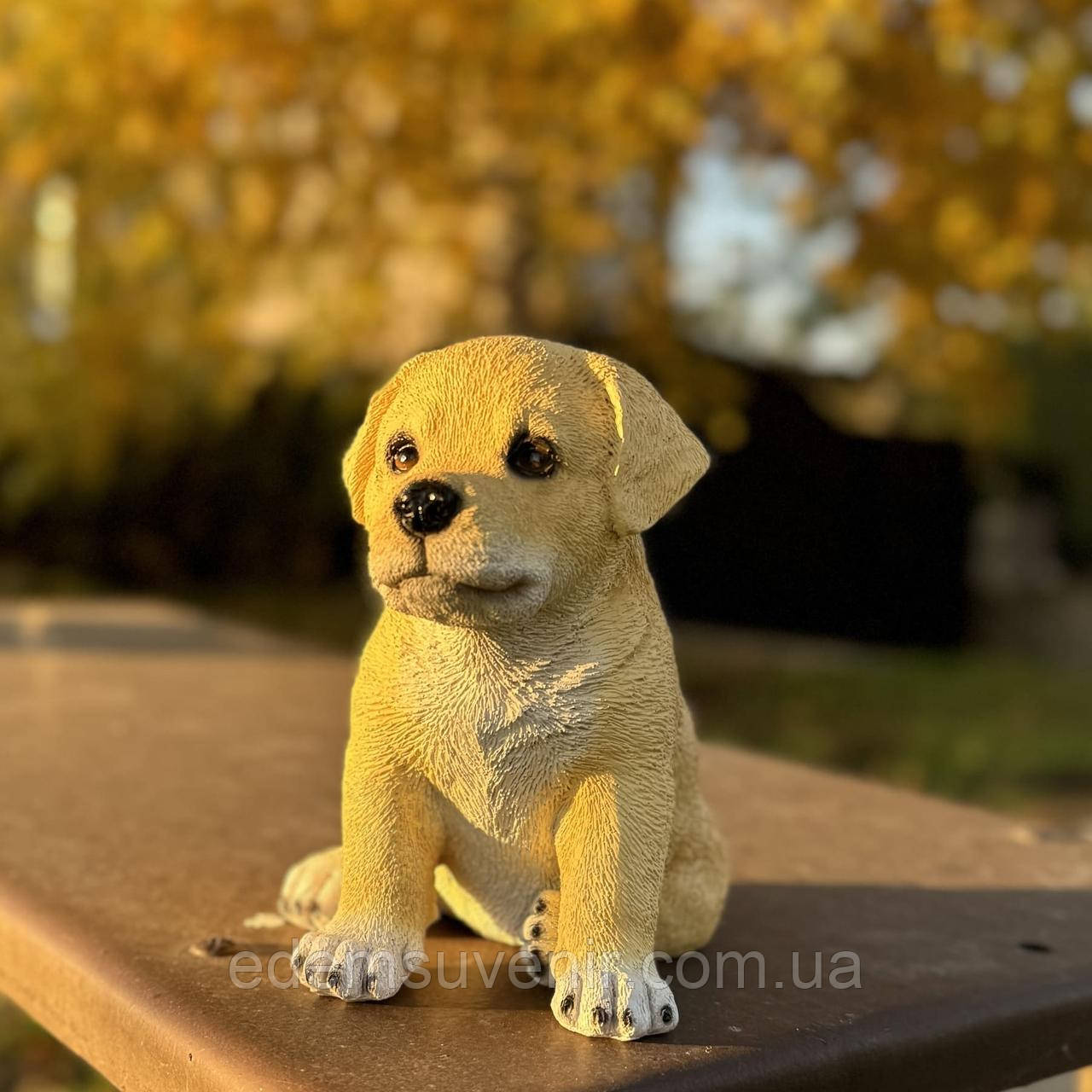 Садова фігура Цуценя лабрадора, кольорове