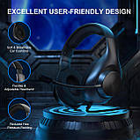 Ігрові навушники Kotion Each H-7 з мікрофоном (Чорний), фото 2