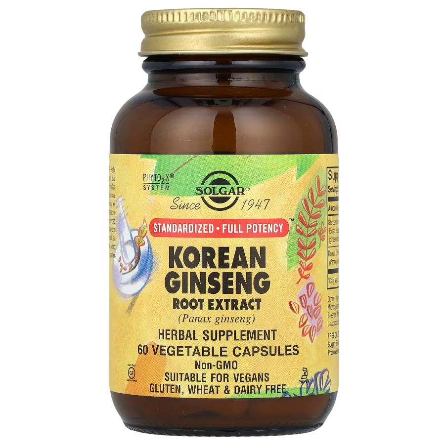 Korean Ginseng Root Extract Solgar 60 капсул, фото 1