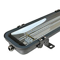 Промисловий лінійний світильник з нержавіючої сталі з захистом від агресивного середовища 65W IP65 5500К  13000Lm (200Lm/W)