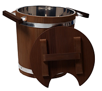 Запарник 20 л термодерево с нержавеющей вставкой для бани, сауны